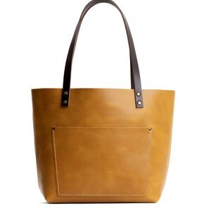Portland Leather Tote Bag - Limited Edition - Mango